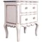 Venetian Baroque Style Nightstand in Oak with Silver Leaf, 1950s, Image 2
