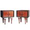 Art Deco Nightstands by Testolini & Salviati, Venice, 1930s, Set of 2 3