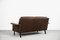 Divano a due posti Mid-Century moderno in pelle marrone di Arne Vodder per Fritz Hansen, Scandinavia, anni '60, Immagine 13