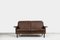 Mid-Century Scandinavian Modern 2-Seater Brown Leather Sofa 3330 by Arne Vodder for Fritz Hansen, 1960s, Image 1