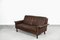 Mid-Century Scandinavian Modern 2-Seater Brown Leather Sofa 3330 by Arne Vodder for Fritz Hansen, 1960s 10