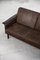 Mid-Century Scandinavian Modern 2-Seater Brown Leather Sofa 3330 by Arne Vodder for Fritz Hansen, 1960s 14