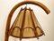 Lampada da terra in bambù con tavolo in bambù, Paesi Bassi, anni '50, Immagine 18