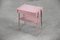 Vintage Scandinavian Modern Pink Pastel Powder Teak Nightstand from Ab Carlström & Co Möbelfabrik, 1950s 1