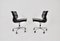 Black Leather Soft Pad Chairs by Charles & Ray Eames for Vitra, 1970s, Set of 2, Image 3