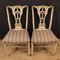 Italian Lacquered and Gilded Chairs, 1980s, Set of 2 9