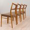 Teak and Oak Side Chairs by Kurt Østervig for Randers Møbelfabrik, 1956, Set of 4 12