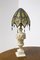 Vintage Marble and Glass Table Lamp, 1930s, Image 1