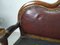 Antique Brown and Maroon Bistro Bench, Image 9