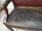 Antique Brown and Maroon Bistro Bench, Image 8