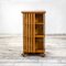 Revolving Bookcase with Wooden Shelves & Wheels, Italy, 1950s 1