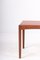 Teak and Leather Page Table by Ejner Larsen & Aksel Bender Madsen, 1960s 3