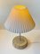 Scandinavian Green Glaze Table Lamp with Fluted Stoneware Base, 1970s 2