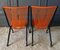 Folding Armchairs in the style of Andre Monpoix Scoubidou Red, Set of 4 3