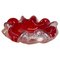 Murano Glass Floral Ashtray attributed to Barovier + Toso, Italy, 1970s, Image 1