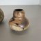 Vases Studio Pottery Sculptural par Gerhard Liebenthron, Allemagne, 1970s, Set de 3 14