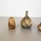 Vases Studio Pottery Sculptural par Gerhard Liebenthron, Allemagne, 1970s, Set de 3 3