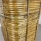 Bauhaus Rattan and Brass Umbrella Stand from Aubock, France, 1960s 13