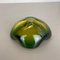 Green-Yellow Murano Glass Ashtray, Italy, 1970s 15