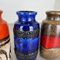 Set of Four Vintage Pottery Fat Lava Vases Made attributed to Scheurich, Germany, 1970s, Set of 4, Image 11