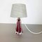 Kleine Tischlampe aus Muranoglas in Rosa von Val Saint Lambert, Belgien, 1960er 2