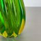 Green Murano Glass Vase Element attributed to Barrovier and Toso Italy 1970s, Image 12