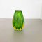 Green Murano Glass Vase Element attributed to Barrovier and Toso Italy 1970s 3
