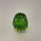 Green Murano Glass Vase Element attributed to Barrovier and Toso Italy 1970s 9