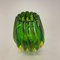 Green Murano Glass Vase Element attributed to Barrovier and Toso Italy 1970s 8