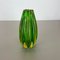 Green Murano Glass Vase Element attributed to Barrovier and Toso Italy 1970s 14