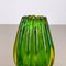 Jarrón de cristal de Murano verde atribuido a Barrovier y Toso Italy años 70, Imagen 7