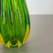 Green Murano Glass Vase Element attributed to Barrovier and Toso Italy 1970s 6