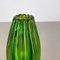 Jarrón de cristal de Murano verde atribuido a Barrovier y Toso Italy años 70, Imagen 16