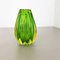 Green Murano Glass Vase Element attributed to Barrovier and Toso Italy 1970s 2