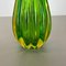 Green Murano Glass Vase Element attributed to Barrovier and Toso Italy 1970s 5