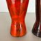 Vintage Pottery Fat Lava Vases attributed to Scheurich, Germany, 1970s, Set of 4 6