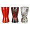 Vintage Pottery Fat Lava Vases attributed to Scheurich, Germany, 1970s, Set of 4 1