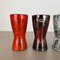 Vintage Pottery Fat Lava Vases attributed to Scheurich, Germany, 1970s, Set of 4 4