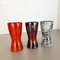Vintage Pottery Fat Lava Vases attributed to Scheurich, Germany, 1970s, Set of 4, Image 2