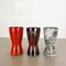 Vintage Pottery Fat Lava Vases attributed to Scheurich, Germany, 1970s, Set of 4, Image 3
