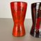 Vintage Pottery Fat Lava Vases attributed to Scheurich, Germany, 1970s, Set of 4 5