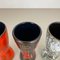 Vintage Pottery Fat Lava Vases attributed to Scheurich, Germany, 1970s, Set of 4, Image 12