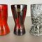 Vintage Pottery Fat Lava Vases attributed to Scheurich, Germany, 1970s, Set of 4, Image 9