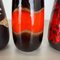 Vintage Pottery Fat Lava Vases attributed to Scheurich, Germany, 1970s, Set of 4 14