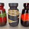 Vintage Pottery Fat Lava Vases attributed to Scheurich, Germany, 1970s, Set of 4 8