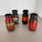 Vintage Pottery Fat Lava Vases attributed to Scheurich, Germany, 1970s, Set of 4 20