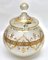 Punch Bowl in vetro satinato con bordo dorato e smaltato di Boemia, inizio XX secolo, set di 3, Immagine 2