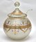 Punch Bowl in vetro satinato con bordo dorato e smaltato di Boemia, inizio XX secolo, set di 3, Immagine 11