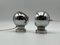 Chromed Eyeball Lamps by Goffredo Reggiani, 1960s, Set of 2 1