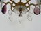 Bronze Cage Chandelier with Glass Pendants, 1950s 6